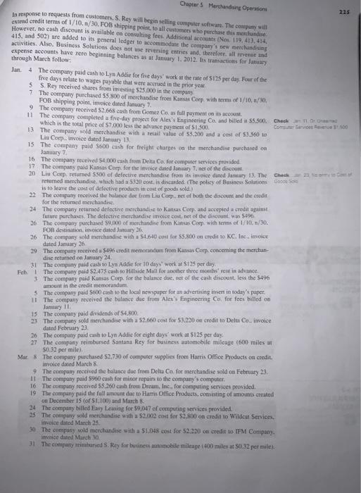 of the book 1 previous Chapter were completed the serial problem can