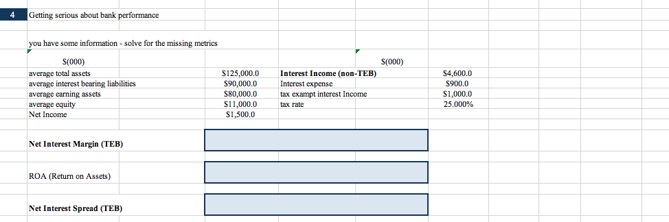 Please solve in excel showing all the formula 4 Getting serious about