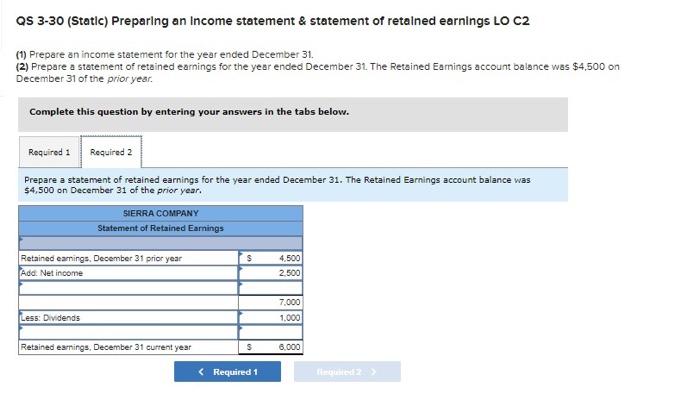 questions displayed below) The following is the adjusted that balance of Sierra