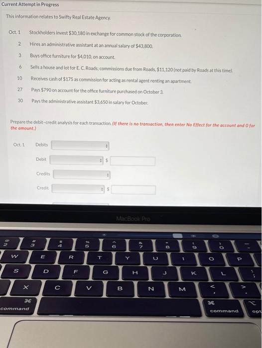  Current Attempt in Progress This information relates to Swifty Real Estate