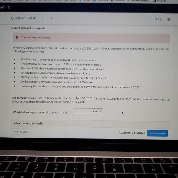  the calculated answer in the box is wrong. Mand al Par