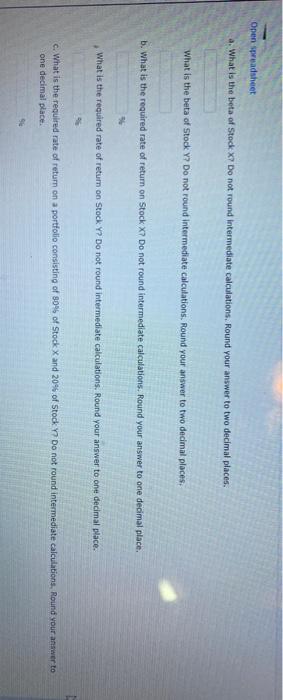 Return You have observed the following returns over time: Year Stock X