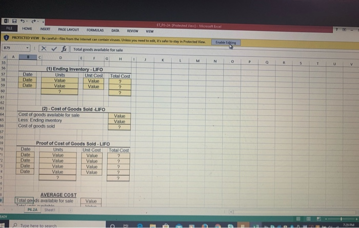 and UFO method. Coronado uses a periodic inventory system. FIFO Cost of