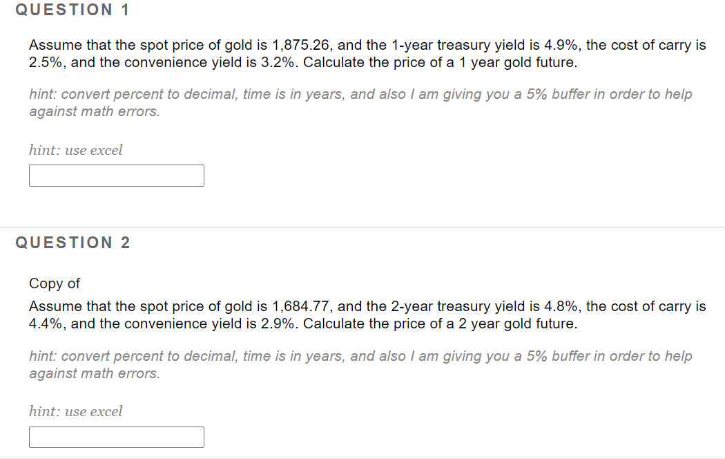 PLEASE ANSWER BOTH 1 AND 2, THANK YOU QUESTION 1 Assume that