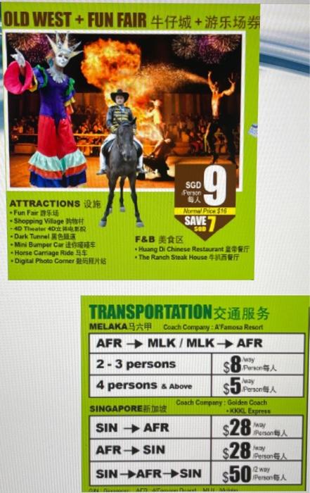 Marketing Question OLD WEST + FUN FAIR # 175 + $59 SGD