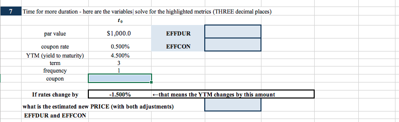  7 Time for more duration - here are the variables solve