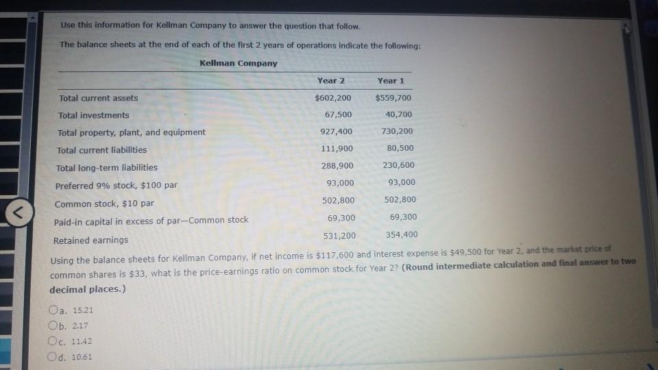 Use this information for Kellman Company to answer the question that