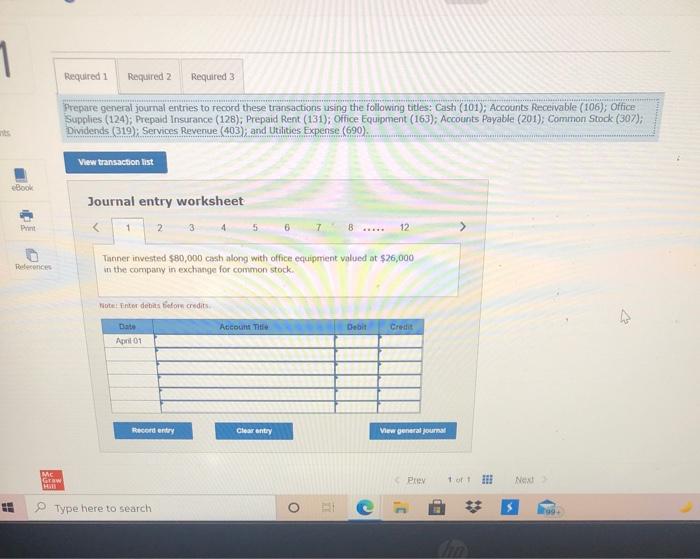 business called Linkworks and completed the following transactions in its first month