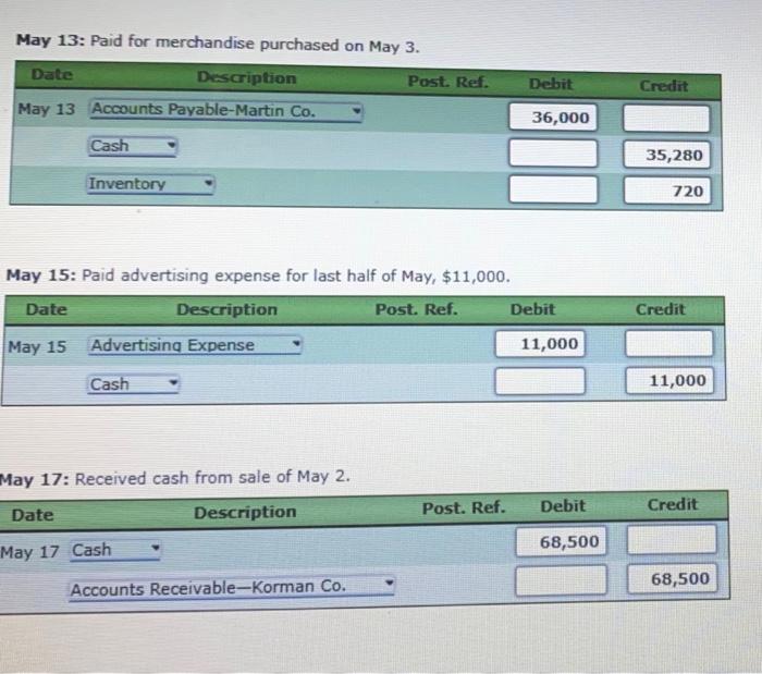 Accou Store Supplies 13,800 Store Equipment 569,500 Accumulated Depreciation-Store Equipment 56,700 Accounts
