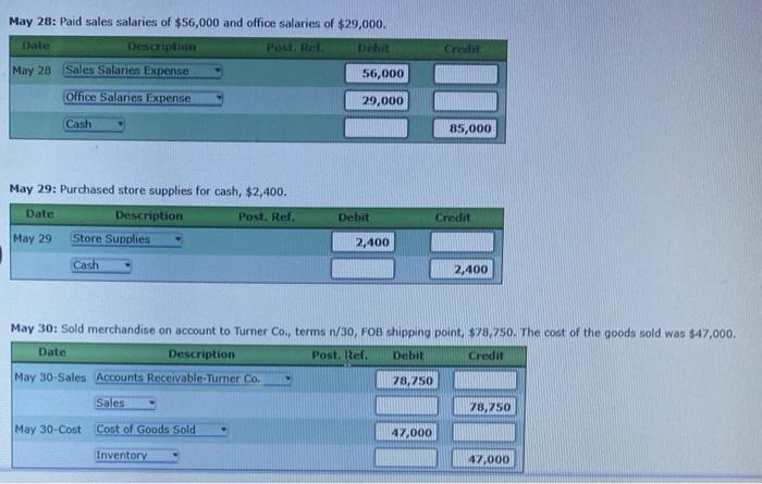 Expense Store Supplies Expense Miscellaneous Selling Expense 12,600 Office Salaries Expense 411,100