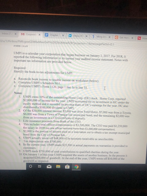  Inbox X M Corporatx Chapter X D https:// tx i Minginx