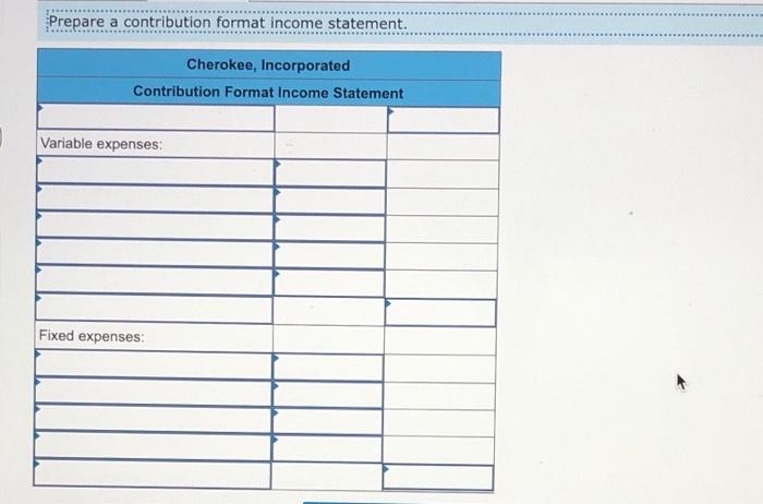 price per unit Variable selling expense per unit Variable administrative expense per