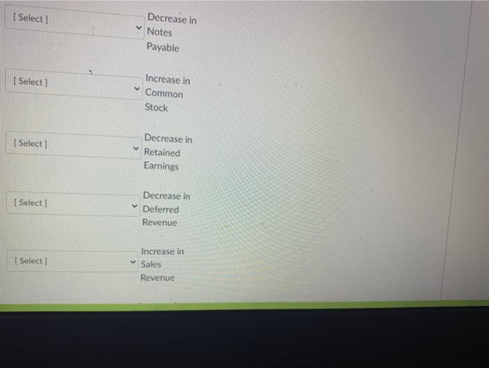 debit (DR) or credit (CR) would be required to record the component