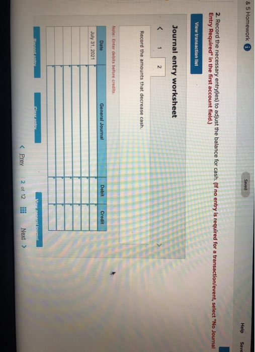 July cash receipts of $1,755, included in the general ledger balance, are
