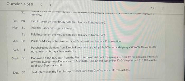 the December 31, 2020, balance sheet of Ivanhoe Company included notes payable