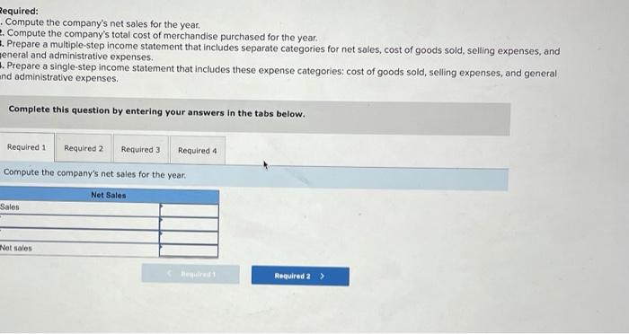 follows. It categorizes the following accounts as selling expenses: sales salaries expense,