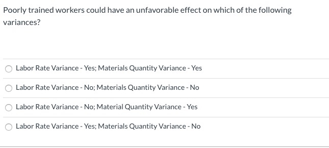  help me solve 2 multiple choice thanks Poorly trained workers could