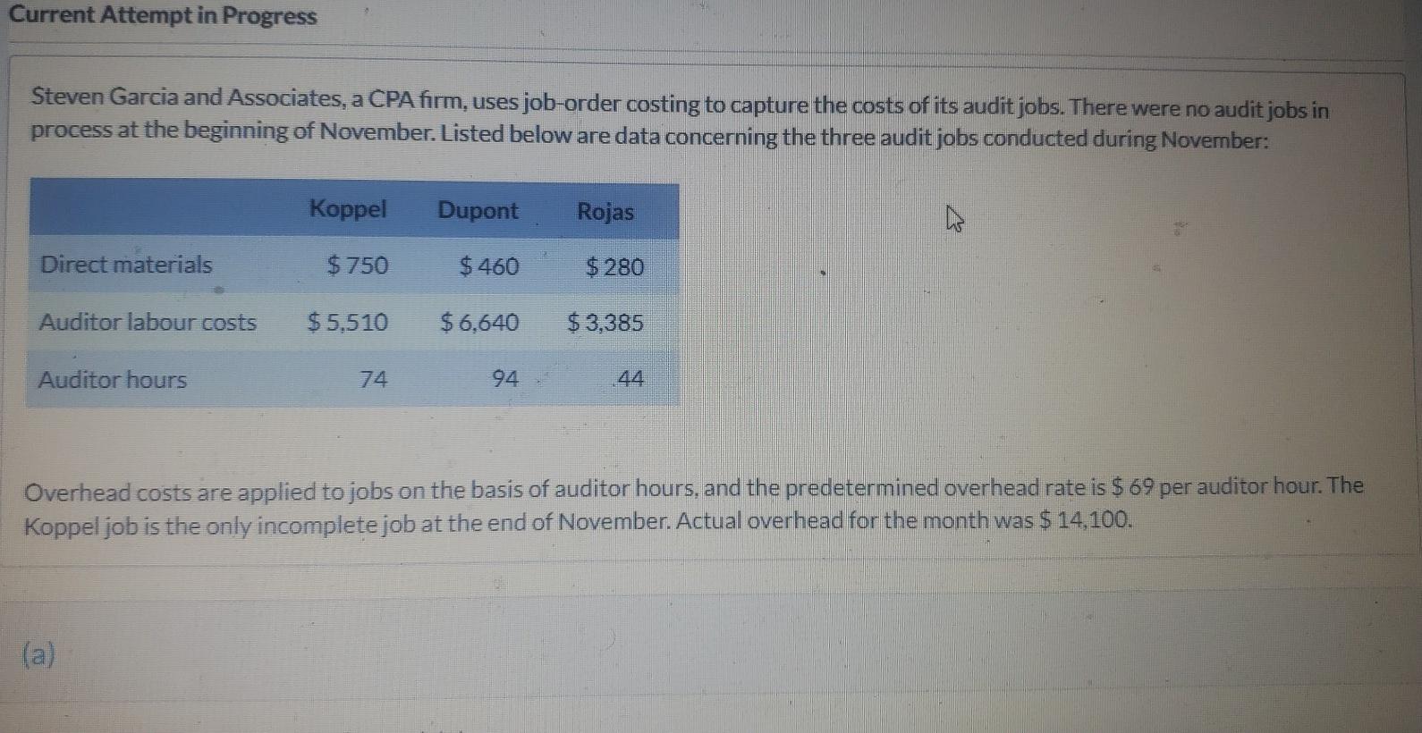  1 2 Current Attempt in Progress Steven Garcia and Associates, a