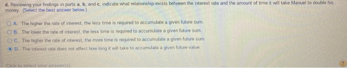 wishes to determine how long it will take an initial deposit of