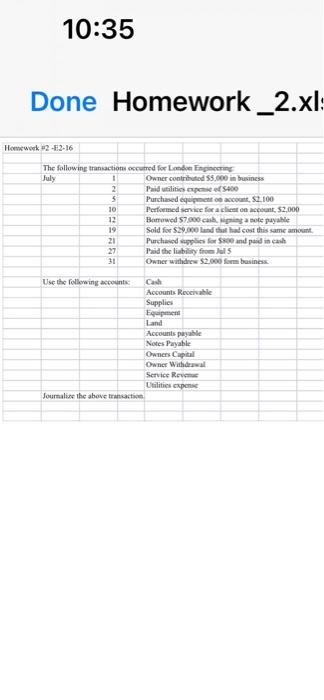 CPA Parker opened an accounting firm by investing 514.100 cash and office