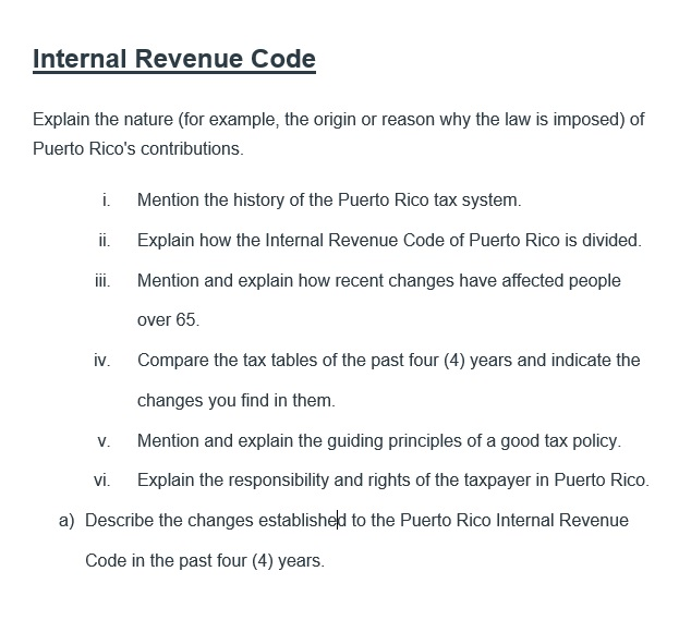Can you help with the Internal Revenue Code? Internal Revenue Code Explain