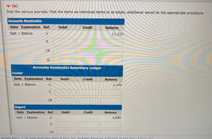 CALCULATOR PRINTER VERSION BACK NEXT Question 1 On September 1, the balance