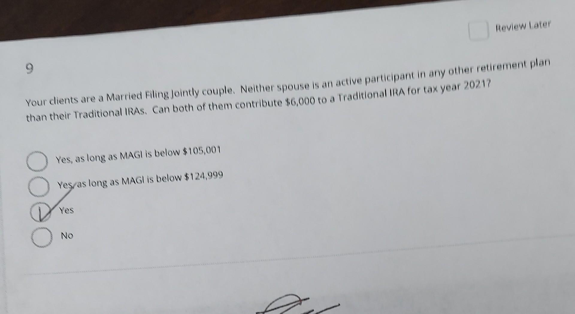 would NOT be eligible for the Child Tay apply.) Review Le 3