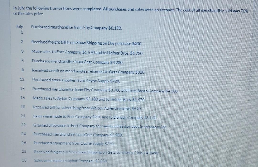 590 July 24v Getz Company 2980 2.980 July 26 v Dayne Supply