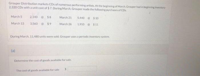answer of a is 140810 please answer b part ty Grouper Distribution