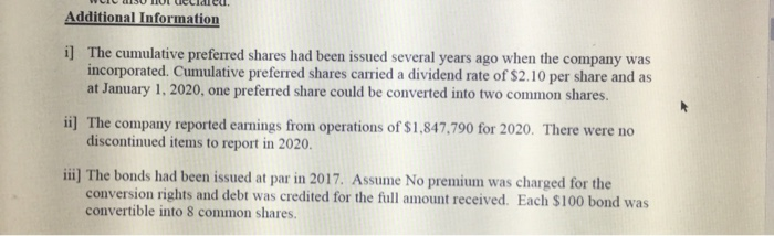 exercised their options when the market price the common share was $31.