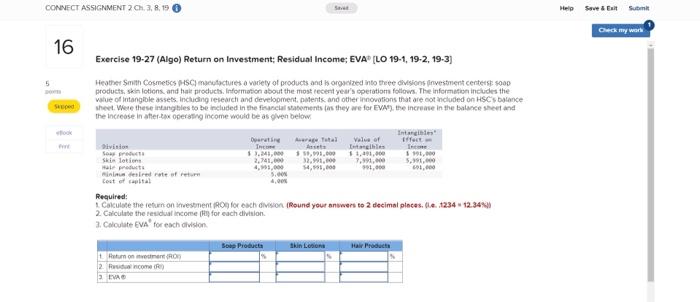  CONNECT ASSIGNMENT 201.3, 8, 19 Help Save & Ball Sun Check