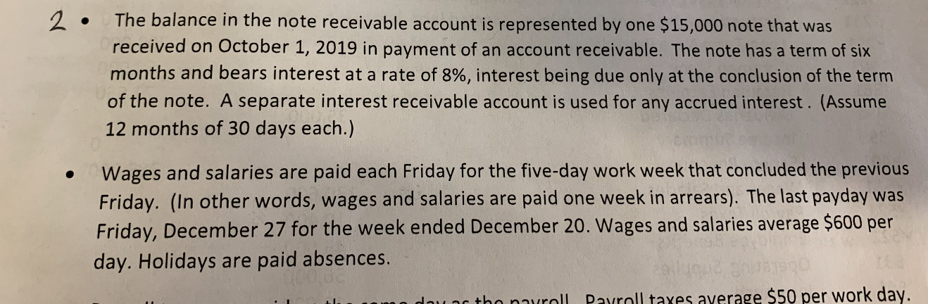 I need adjusting entries for the attached image. 2. The balance in