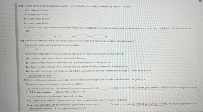 report) and variables that describe the client and the auditor. Some of