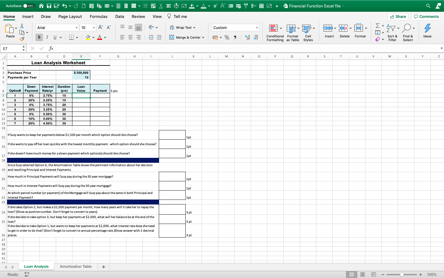 AutoSave OFF BESUDE X 10.0 - A Financial Function Excel file