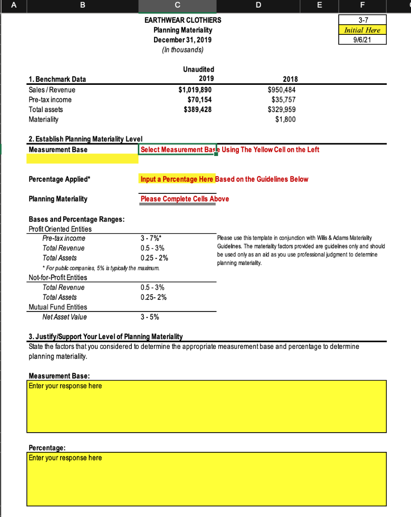 for grading. Check my work 1 In this mini-case you will determine