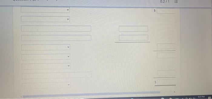 (Enter negative amounts using either a negative sign preceding the numberes. -45