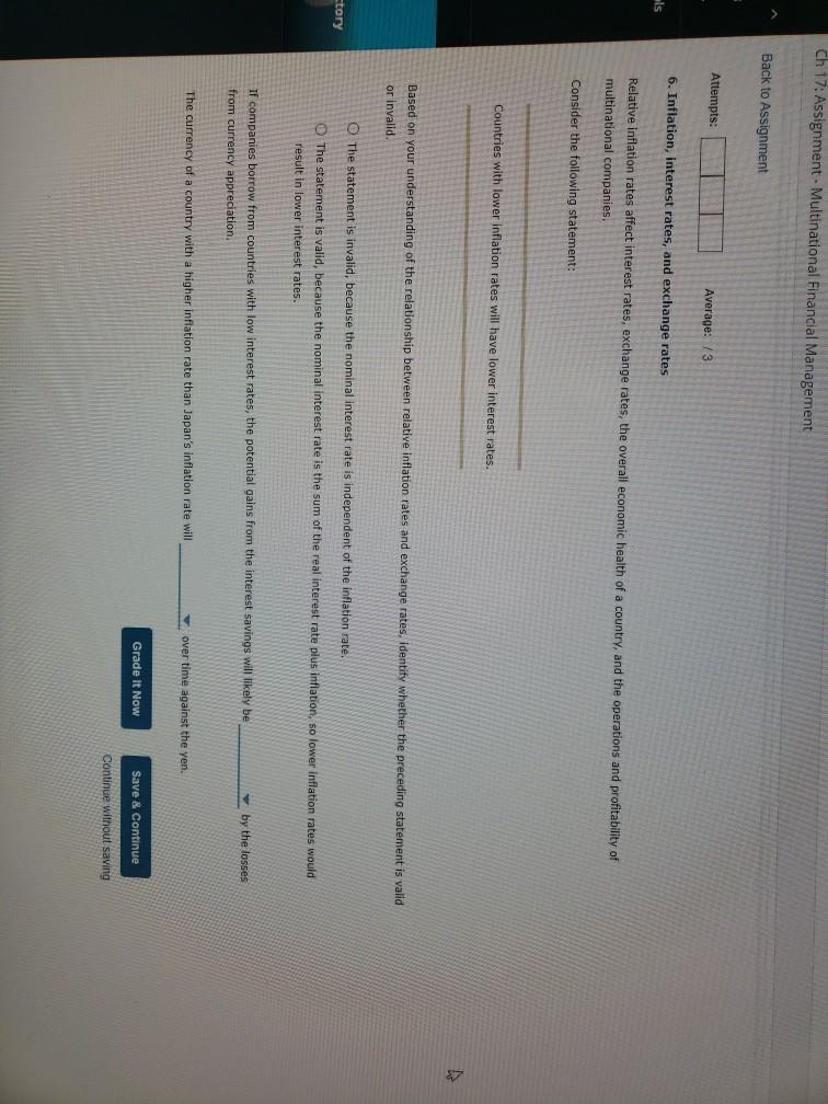  Ch 17: Assignment - Multinational Financial Management Back to Assignment Attempts: