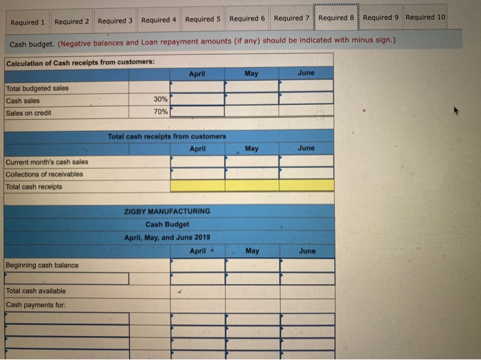 2019 Assets Cash Accounts receivable. Raw materials inventory Finished goods inventory Total