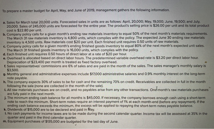 following information. cept for the amount of cash sales, which should be