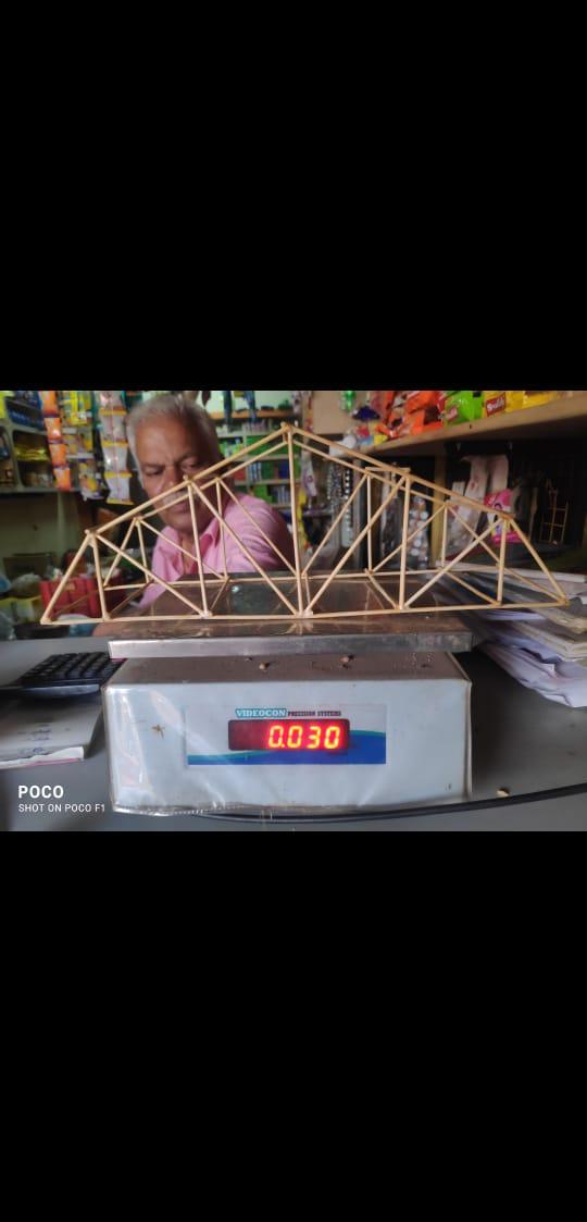 i have made a pratt truss bridge which has dimensions like: max