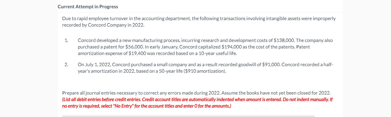 Current Attempt in Progress Due to rapid employee turnover in the