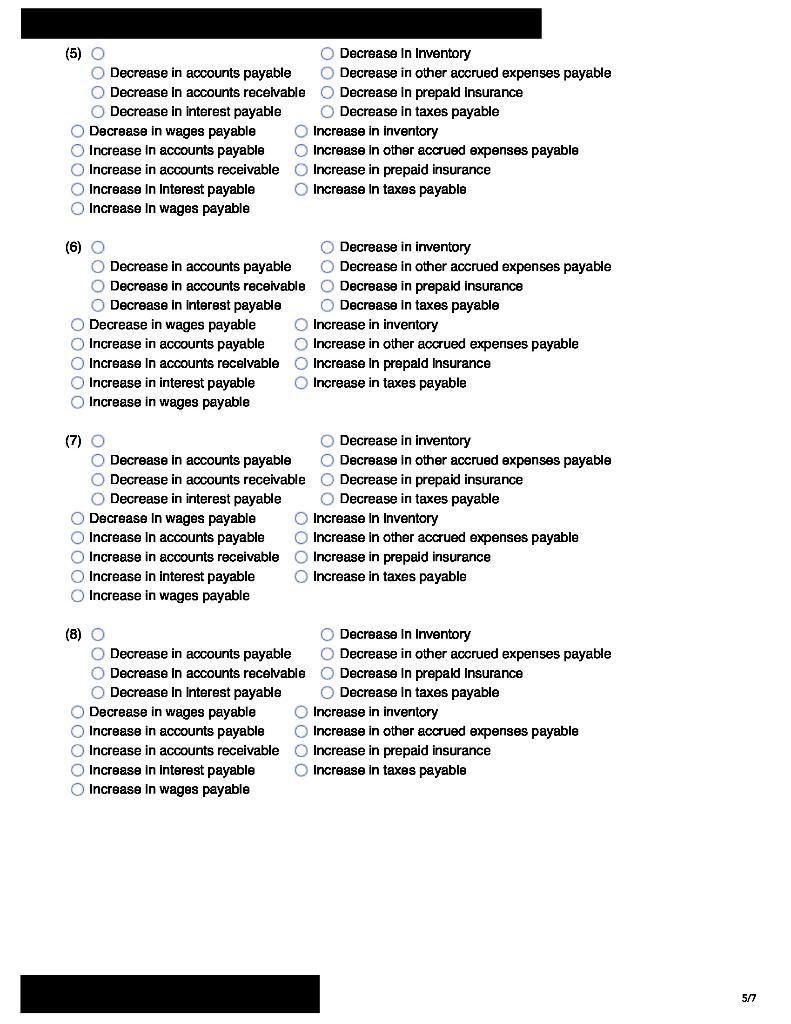 subtracted and for net cash outflows.) Hall Industries, Inc. Statement of Cash