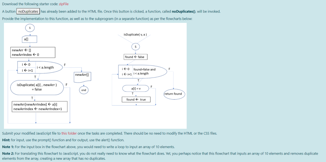  please do this tonight pleaseeeeee Download the following starter code: zipFile