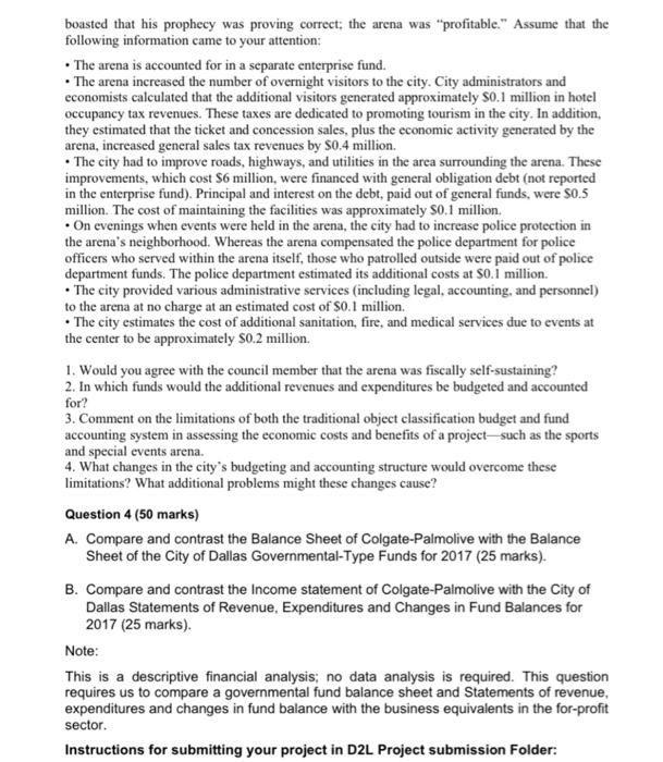 less "profitable" than they appear. A city prepares its budget in traditional