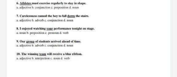 I need the answer quickly!! 6. Athletes must exercise regularly to stay