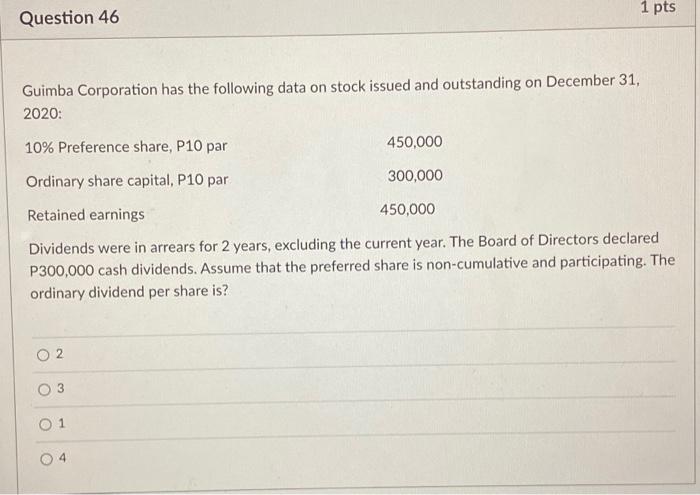 of dividends for the year on this share capital would be O