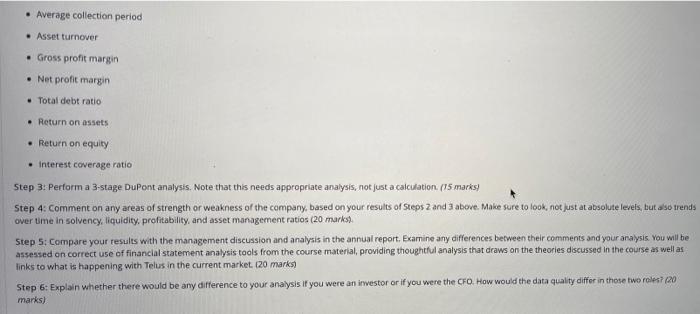 on a publicly traded company. Telus. You are required to follow the