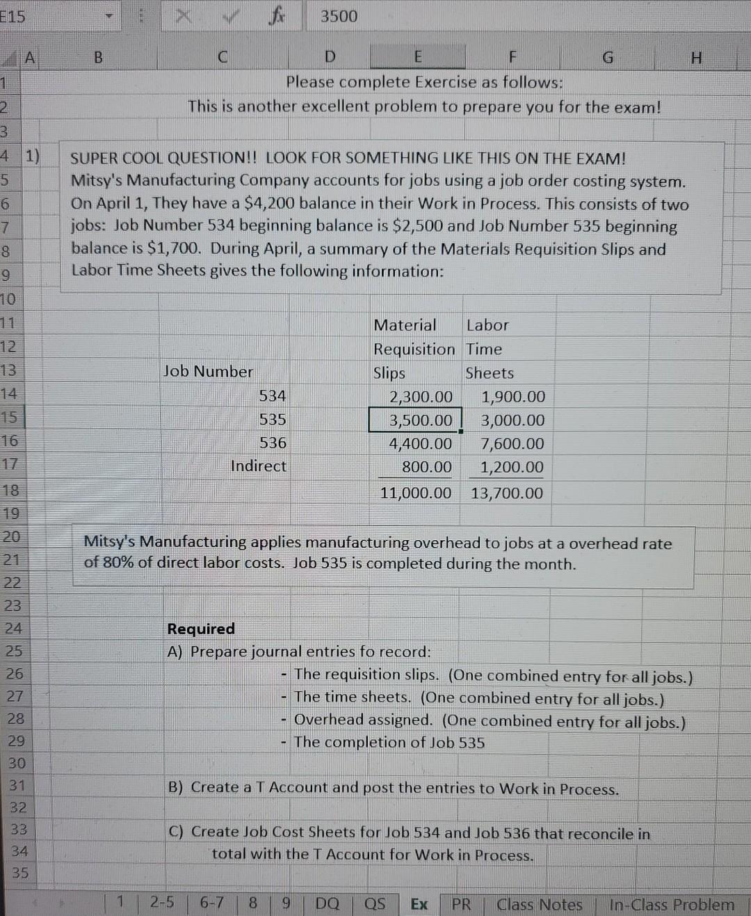  answer a,b,c 115 3500 A B 1 C D E F