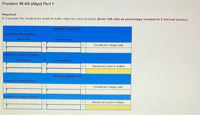 income calculations LO C2, A1, P4 {The following information applies to the