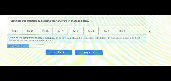 make decisions. She took the prior month's companywide income statement and prepared
